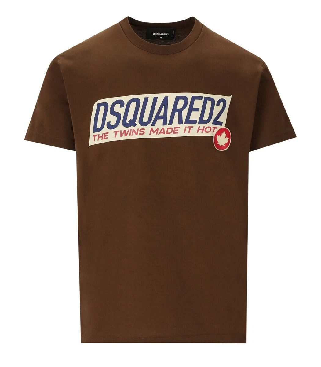 Dsquared2 Super Negative Dyed Cool Brown T shirt Man