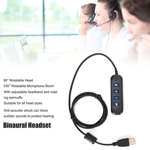 H901 USB Plug QD Cable Adaptor Adjustable Volume Call Center Headset Adapter - Zdjęcie 2 z 24