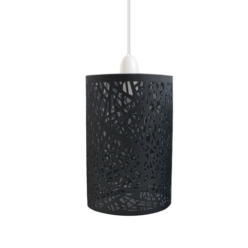 Lámpara colgante de metal estilo tambor de pantalla de techo estilo tambor vintage - Imagen 30 de 91