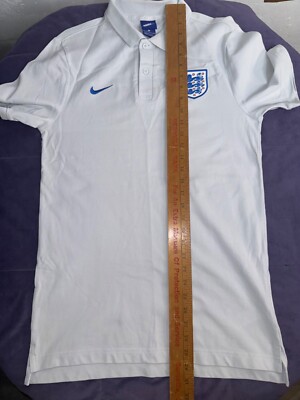 England Nike 891478-043 White Polo Soccer T-Shirt Men's S | eBay