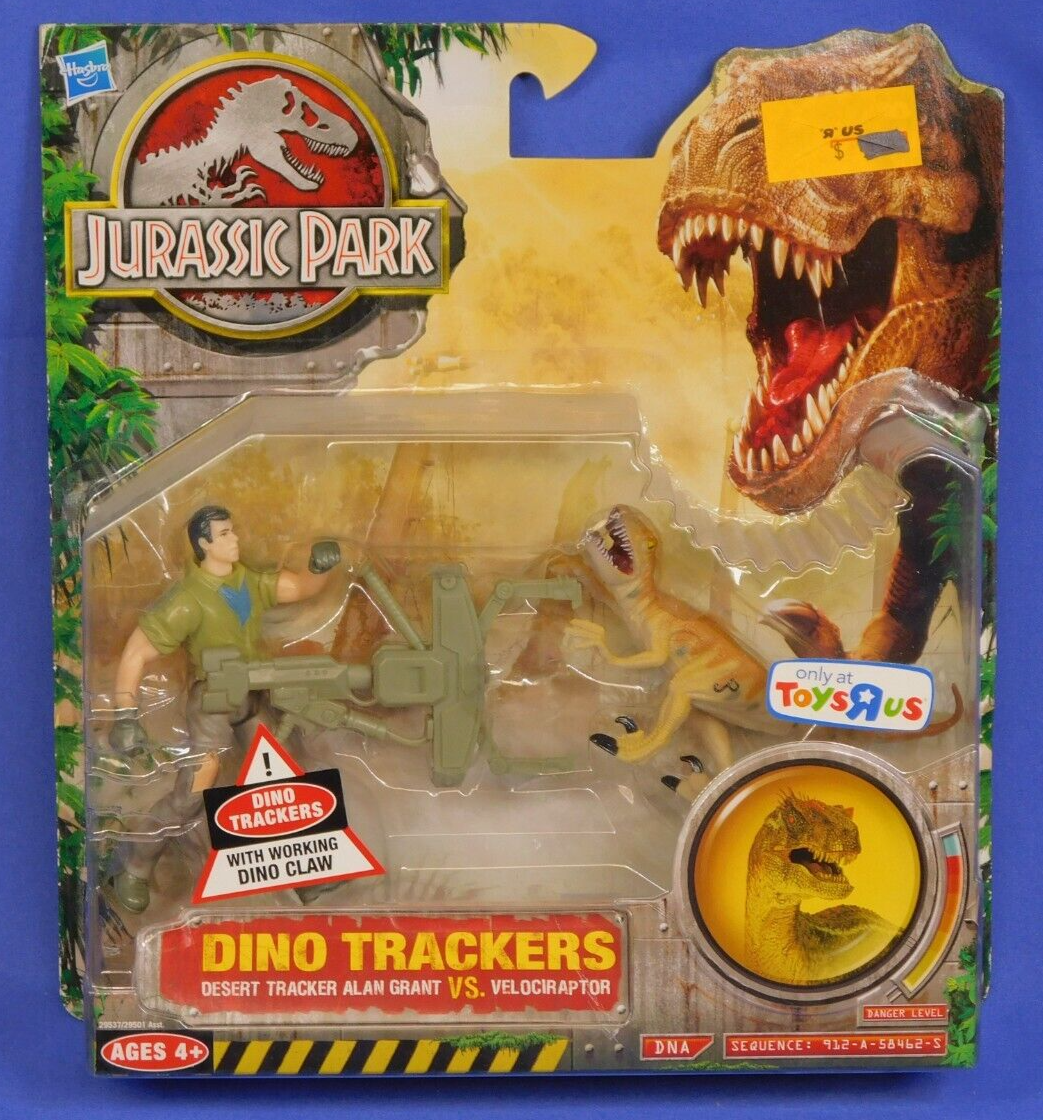 JURASSIC PARK DINO TRACKERS DESERT ALAN GRANT VS VELOCIRAPTOR 2009 