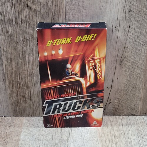 Trucks 1998 VHS Fletcher Busfield Stephen King Horror Rarität OOP