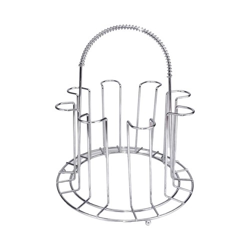 Stainless Steel Cup Organizer 8 Hook Glasses Holder for - Picture 2 of 4