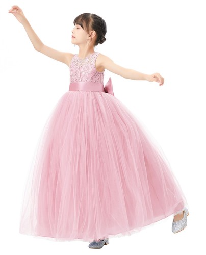 A-Line Flower Girl Dress Special Occasion Dress Birthday Party Dress Ball Gown - Picture 35 of 45