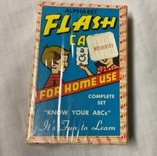 Vintage Warren Paper Co. 458 Know Your A B C Flash Cards. In Original Wrapper