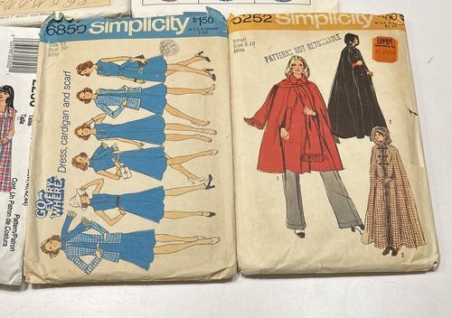 Lot Of Five Vintage Simplicity/Butterick/McCall Dress Patterns Cut Various Sizes - Picture 2 of 7