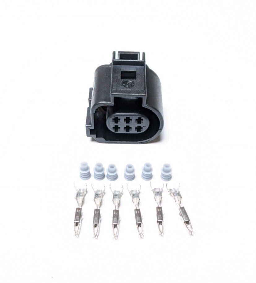 6 Pin Power Steering Gear Plug Pigtail Connector For Audi VW