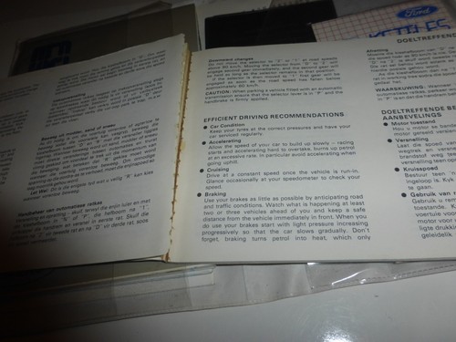 FORD ESCORT 1986 - 1990 OWNERS HANDBOOKS - Picture 13 of 14