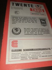Twente  v Ipswich Town  12/12/73 Uefa Cup