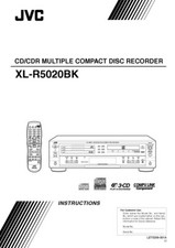 JVC XL-R5020BK CD Recorder Owners Instruction Manual Reprint