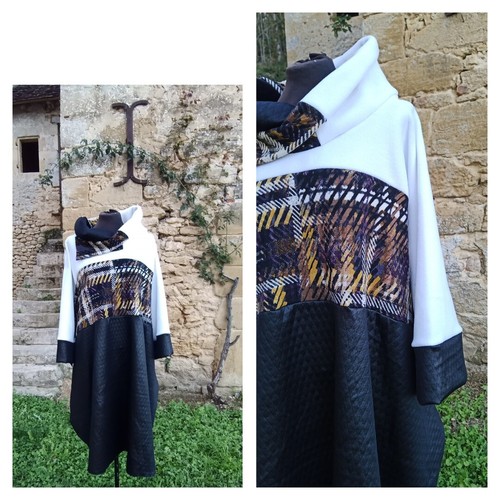 NEW Bespoke Handmade Kimono Sleeve Winter dress Plus Size Free Size - Picture 4 of 14