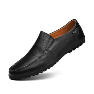 Men's Handmade Casual Shoes Loafers Anti-Slip Comfortable Slip-On Driving Shoes