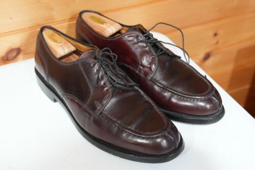 Allen Edmonds Bradley Burgundy Shell Cordovan Split Toe 9.5 D Made USA