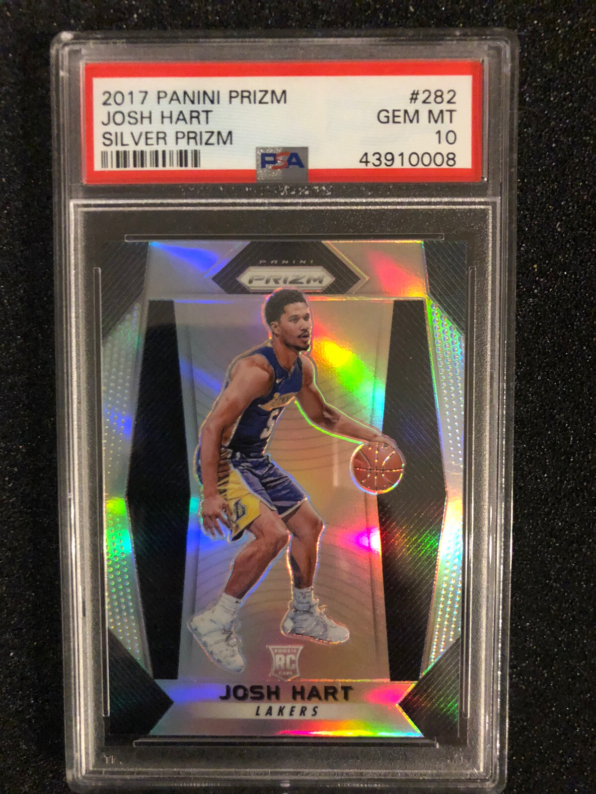 2017-18 PANINI PRIZM JOSH HART RC ROOKIE SILVER Prizm PSA 10 GEM MINT #282