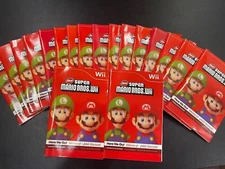 Instruction Manual Booklet for Nintendo Wii New Super Mario Bros Authentic Qty=1