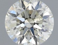 0.50 Ct Natural Diamond 5 MM Round Cut GIA Certified M/I2 Grade Triple Excellent 1030.40 per carat