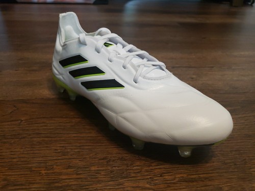 SIZE 5 ADIDAS COPA PURE.1 FG SOCCER CLEATS WHITE AND GREEN MENS HQ8971 NEW - Picture 7 of 10