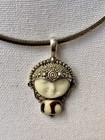 Sajen Sterling Silver Necklace Goddess Face — photo 7