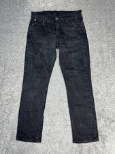Levis 511 Jeans Men 31 Black Denim Cotton Stretch Low Rise Slim Fit Skinny 32x29