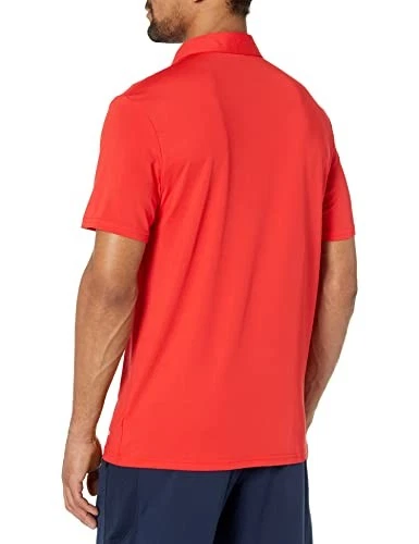 13140-620 AMAZON ESSENTIALS MEN'S SLIM-FIT POLO SHIRT, SIZE LARGE, RED