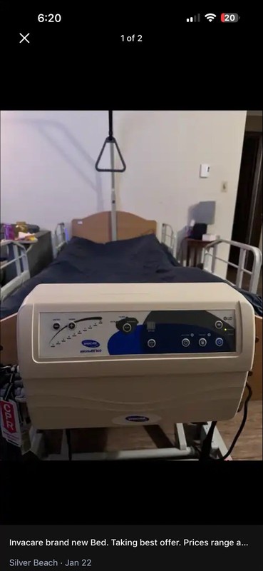 Invacare microAIR 800 Fully Electric Hospital Bed - Pickup in Bellingham WA only