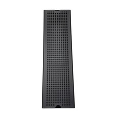Bar Drip Tray Black Coated Stainless Steel Tray with Perforated Top Rectangular