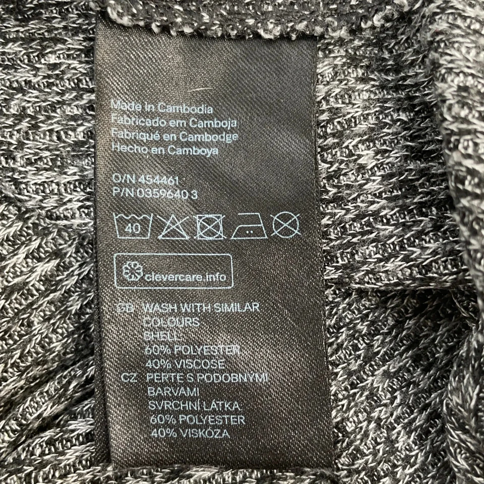 Divided by H&M, pull en tricot, taille : XS, gris, polyester/viscose #PZx - Photo 4/4
