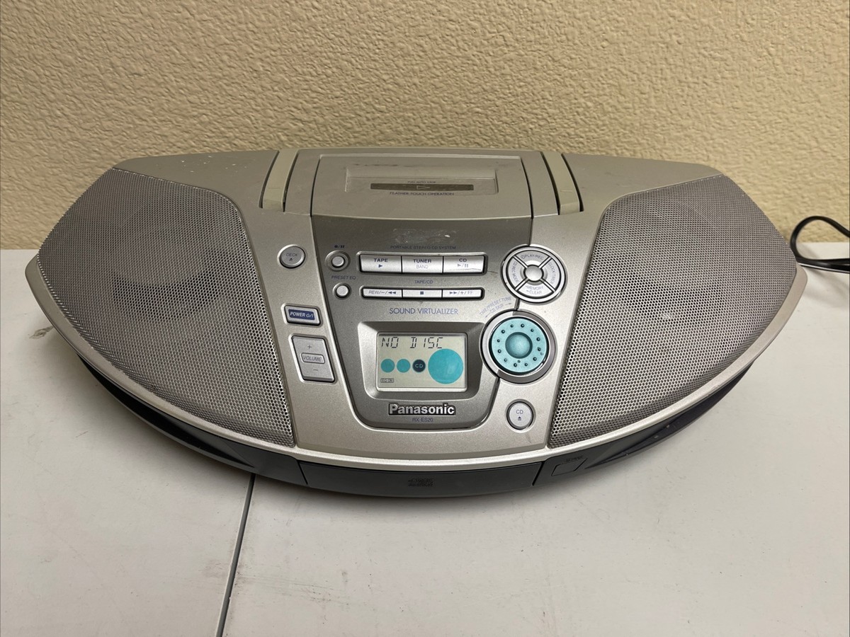 Panasonic RX-ES20 CD/Radio/Cassette Boombox for sale online