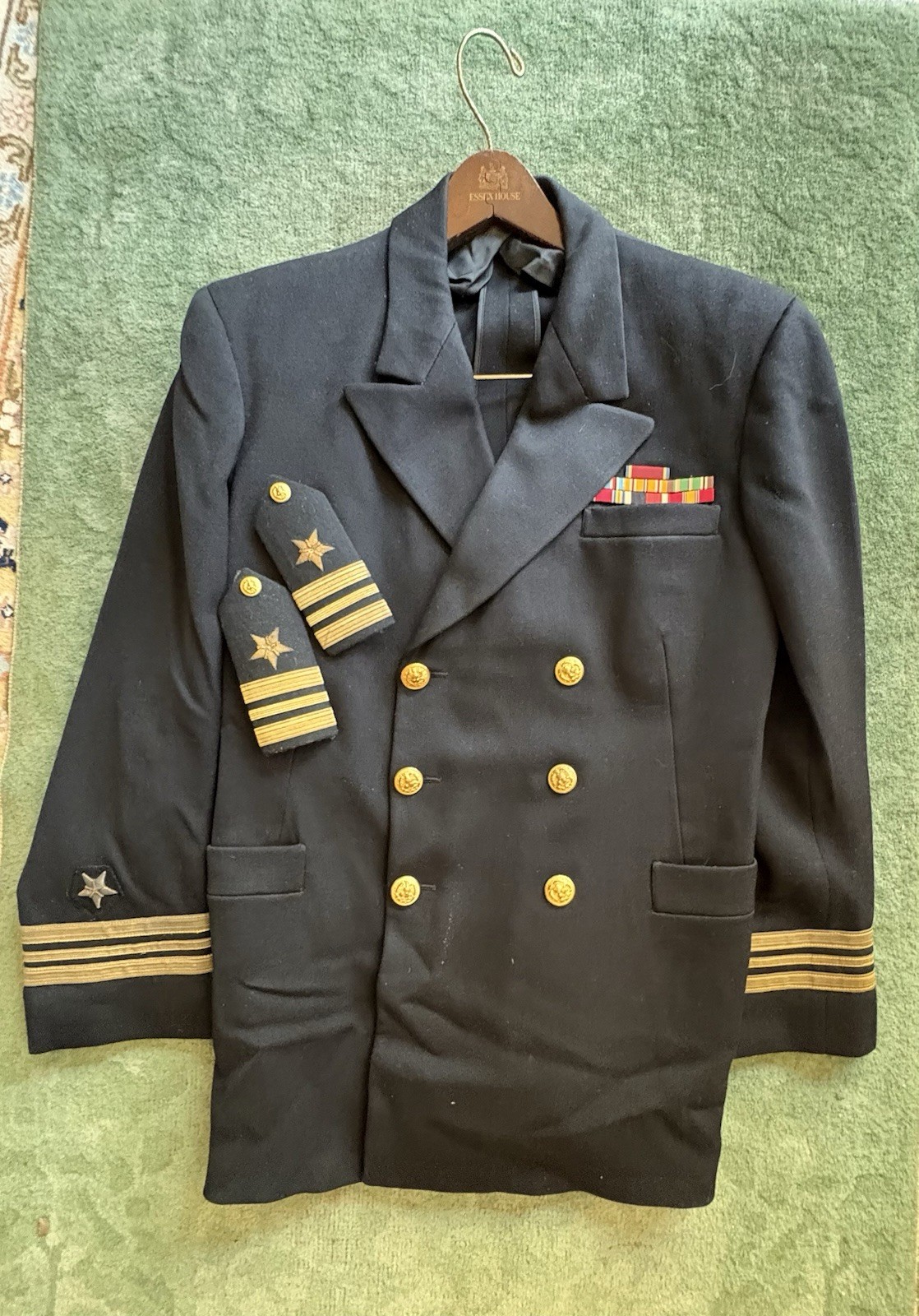 Lot Of 2 Complete WW2 Naval Officers Uniforms Size M