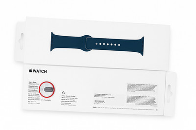 GENUINE APPLE WATCH LAKE GREEN  SPORT BAND NEW - FITS MOST - 40MM, S/M - OEM