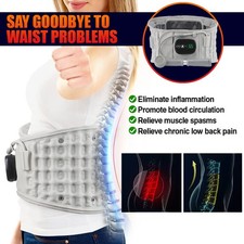 Decompression Lumbar Support Heating Vibration Inflatable Waist Belt Lumbar USB