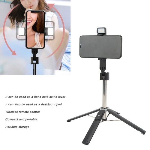 Selfie Stick 360 stopni Obrotowe światło wypełniające LED 3 poziomy Regulacja jasności CB - Zdjęcie 22 z 24