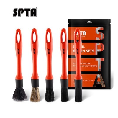 SPTA 5 Stück Auto Detailing Pinsel Set Weich Reinigungspinsel Bürsten Autopflege