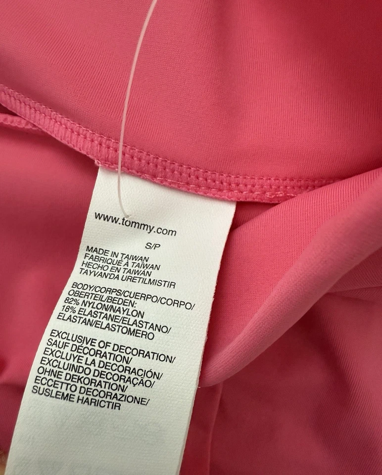 NUEVO CON ETIQUETAS Tommy Hilfiger Coral Falda de Natación/Cubierta Para Mujer Talla S Foto 4 de 4
