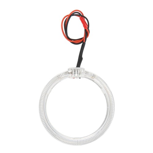 Pair 9‑36V LED Angel Eyes Headlight Signal Lamp Halo Rings White Amber Dual LVE - Picture 2 of 24