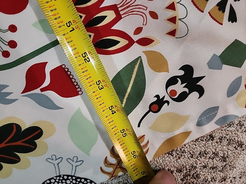 Ikea Rodarv Gardine Paneel Schwedische Volkskunst Vogel Blumen Maßanfertigung App 40Lx57B - Bild 3 von 6