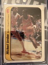 1986 Fleer Michael Jordan Rookie Sticker #8 of 11 Chicago Bulls HOF
