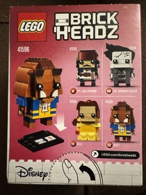 LEGO BRICKHEADZ 41595 41596 Disney Belle & Beast. New. Sealed.