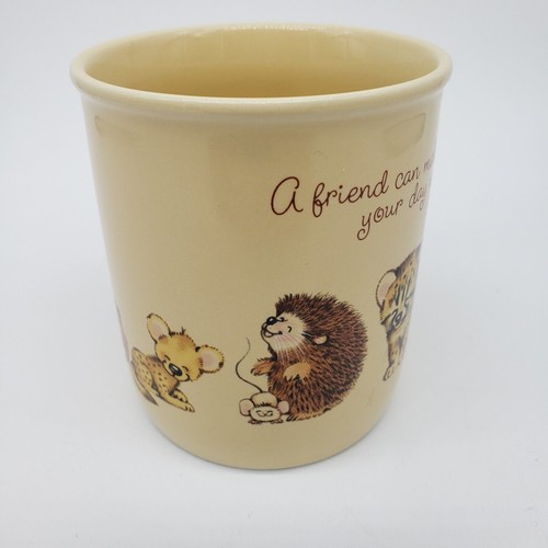 VTG '83 Hallmark MUG MATES Friendship Coffee Mug w/ Baby Koala Turtle Bear Fox + - Picture 2 of 10
