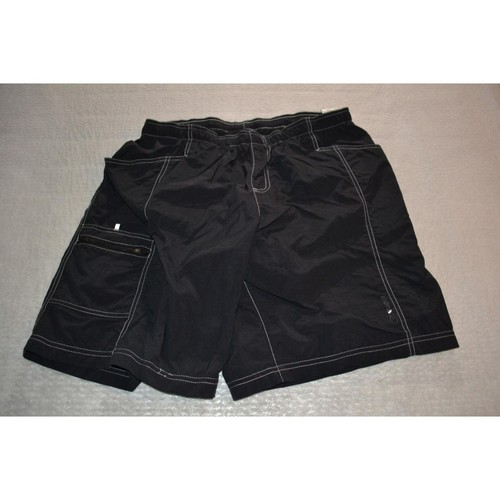 38010 Sugoi Padded Cycling Shorts Cargo Black Nylon Size XL Mens - Picture 1 of 7