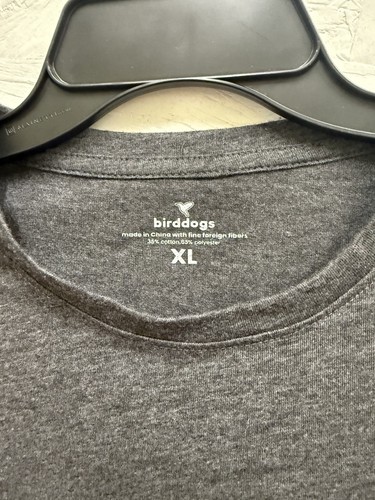 Birddogs Men's Graphic Print Breathable T-Shirt Size XL Gray Heather Stretch - Picture 4 of 5