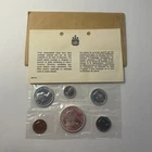 1964 Canada Proof Set 6 Coins Original Cello, Card, Envelope Royal Canadian Mint