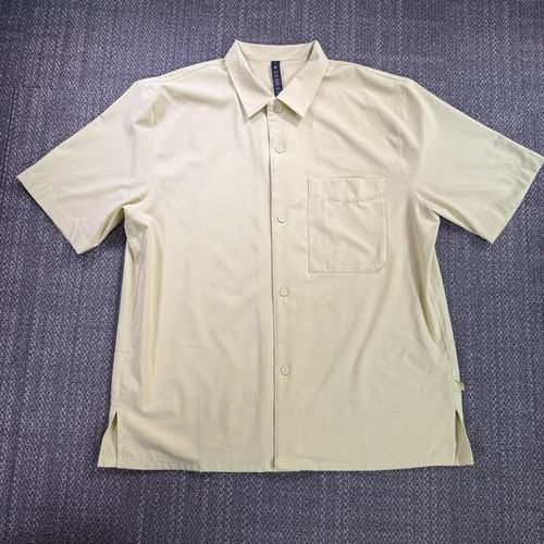 Lululemon Airing Easy Camp Collar Shirt Mens Medium Finch Yellow Preppy LM3EIES - Picture 8 of 23