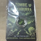 ZOMBIE KOOKABURRA 3g 999 FINE SILVER LIMITED MINTAGE 5000 PIECES