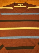 JW Anderson X Uniqlo Mens Large Stripe Sweater Wool Long Sleeves Winter Holiday