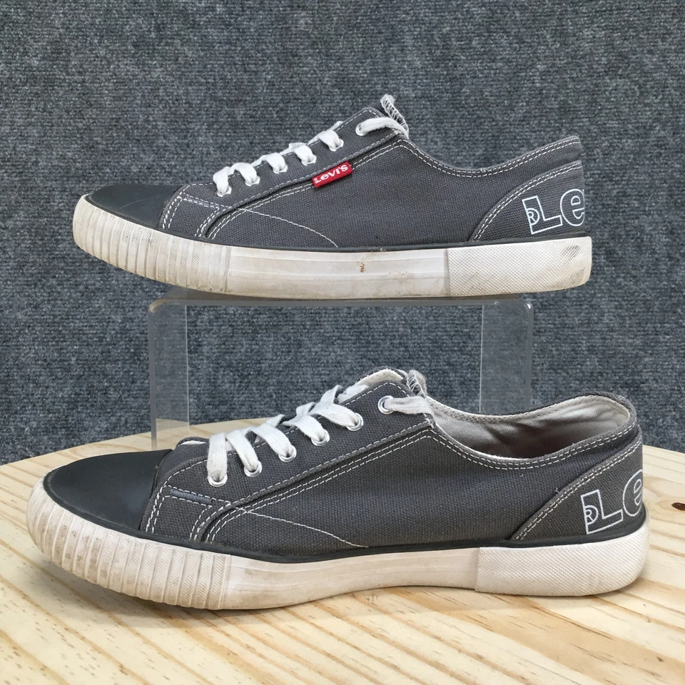 Zapatillas Levis Mujer 8 Gris Anika Informales Parte Superior Baja Con Cordones Lona 52036441K1 Foto 2 de 4