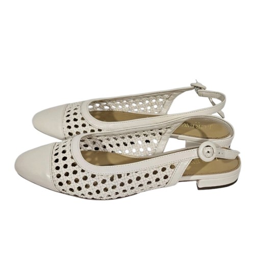 NWOT J.Crew Factory Woven Slingback Flats Size 10 - Picture 7 of 7