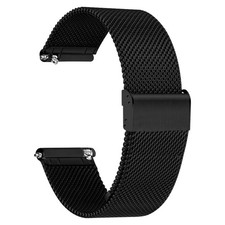 TStrap Mesh Watch Band Metal - Black Quick Release Bands 20mm,