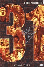 Malcolm McDowell 31 Signed w Father Murder Inscription 12x18 Poster Photo