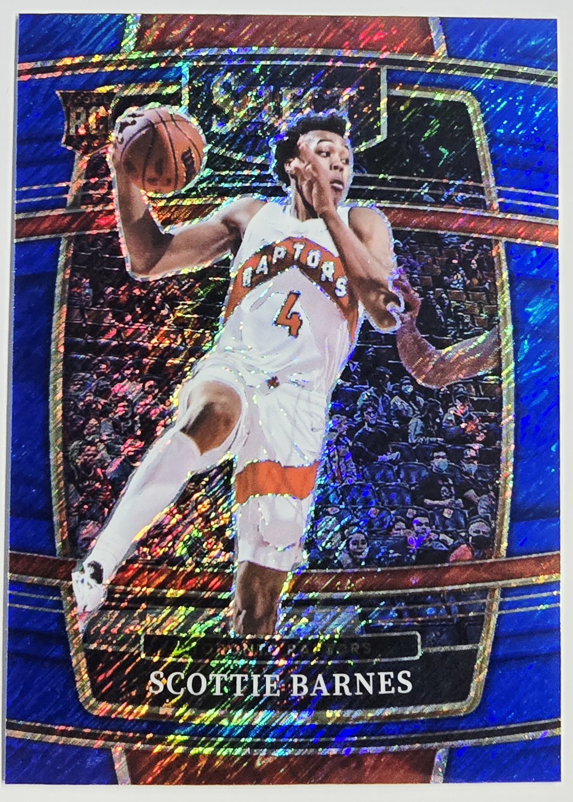 2021-22 Panini Select Concourse Scottie Barnes Rookie RC #74 Blue Shimmer Prizm